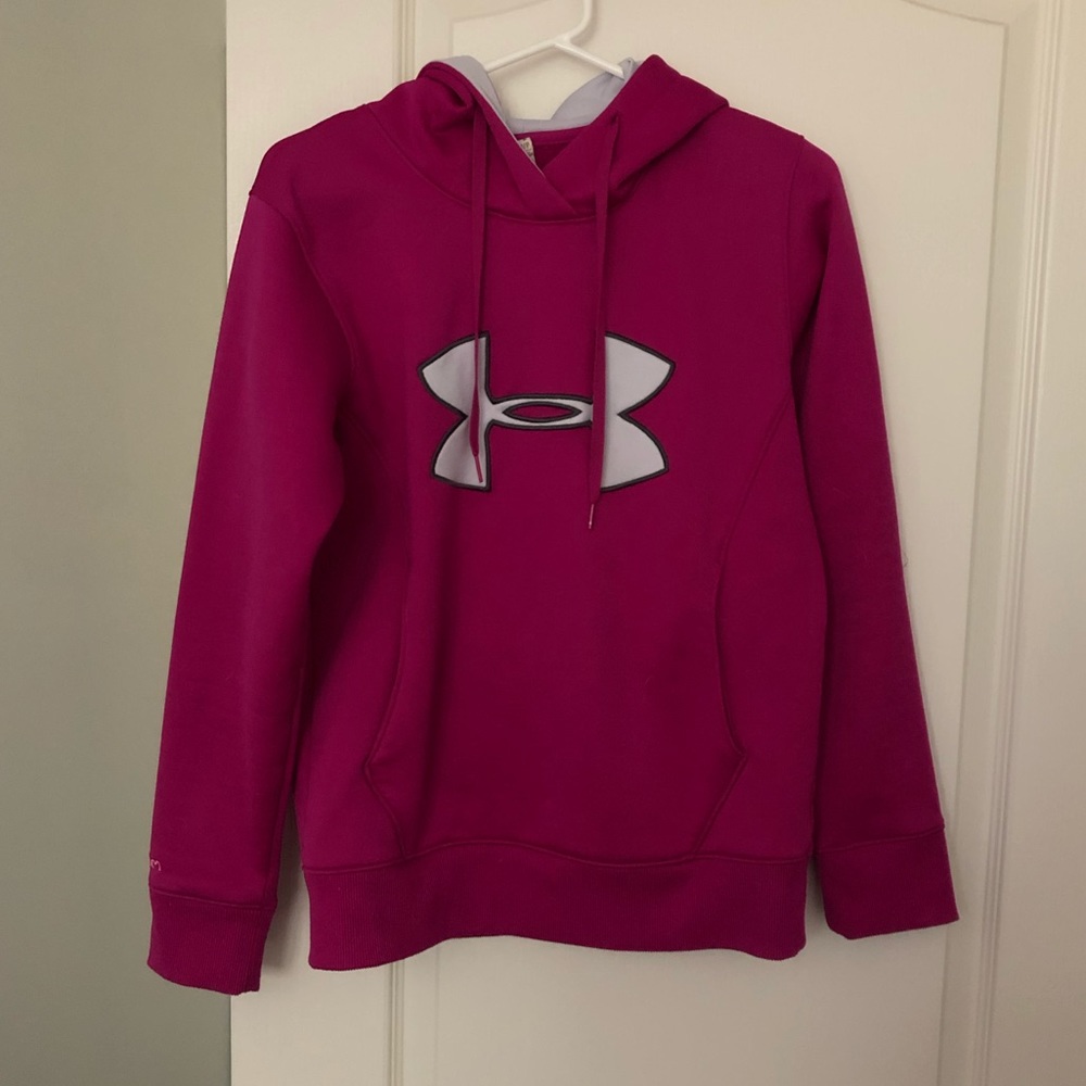 Under Armour Classic Hoodie- Magenta/Silver